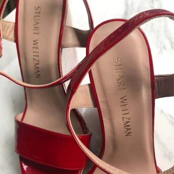 Stuart Weitzman wedge sling sandals - Picture 4 of 10